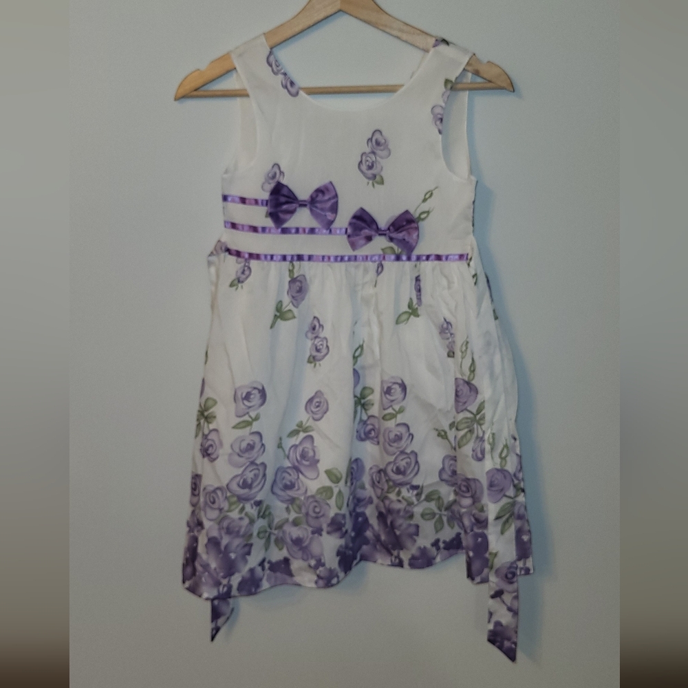 Floral Purple Kids Dress